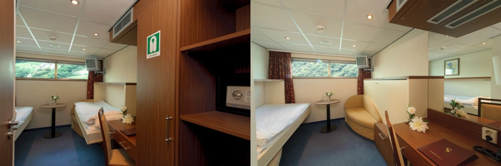 MS SERENITY 4* - Каюта на главной палубе MS SERENITY 4* - Каюта на главной палубе