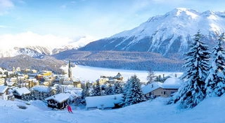 Санкт-Мориц - самый респектабельный из горнолыжных курортов Швейцарии