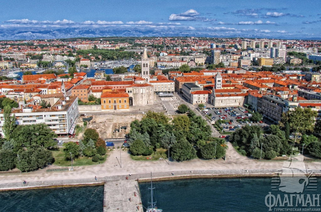 Задар - панорама города.