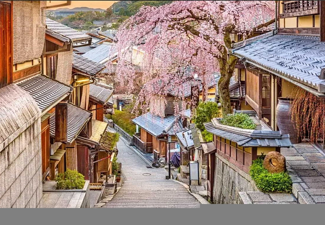 Старинные улочки Киото. Такой была Япония 100 лет назад.