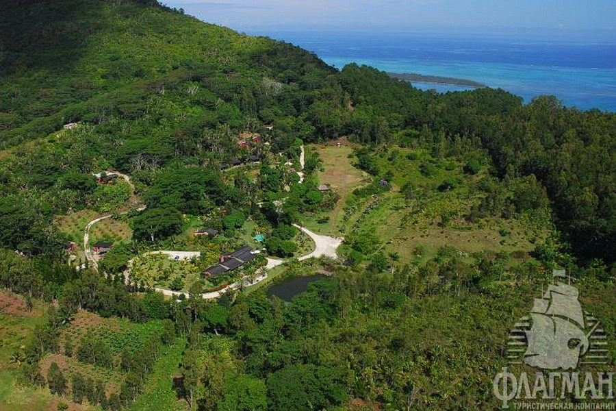 Живописный пейзаж юга Маврикия.