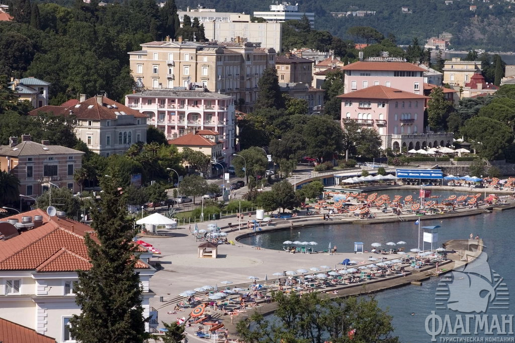 Опатия - вид на историческую часть города.