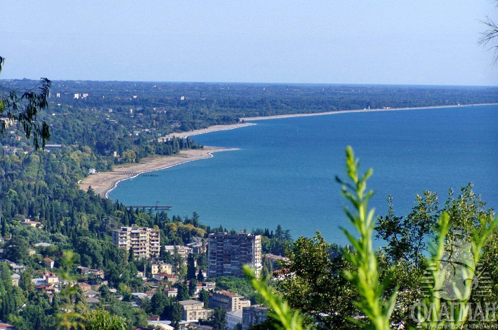 Абхазия, панорама Сухуми