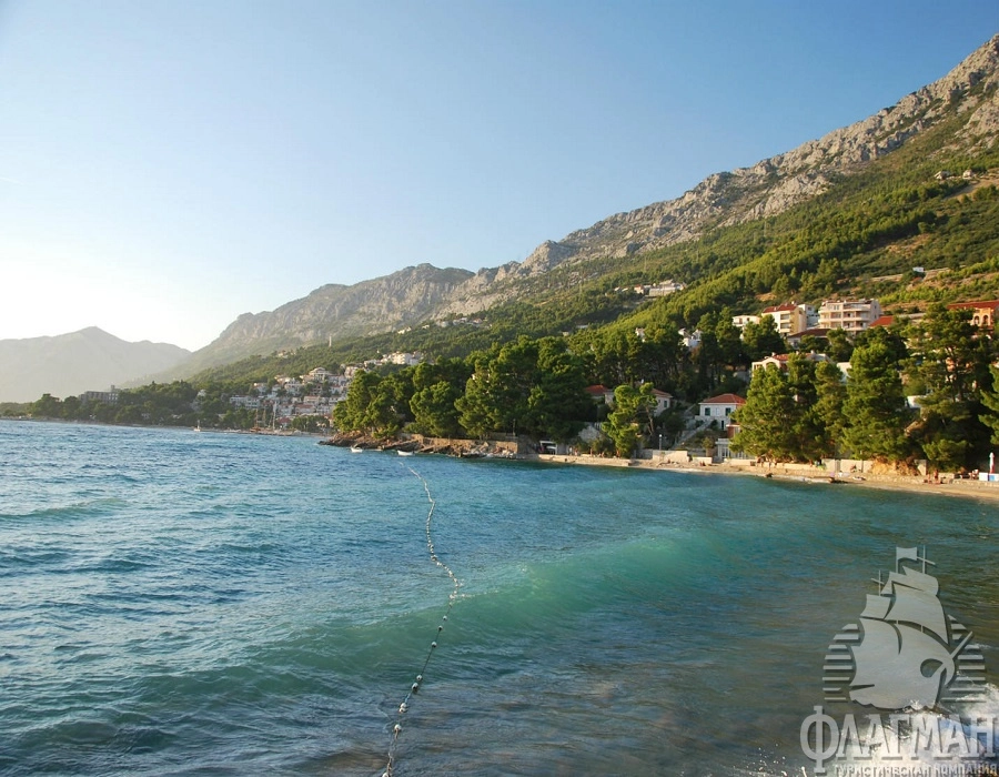 Брела - вид на горы.