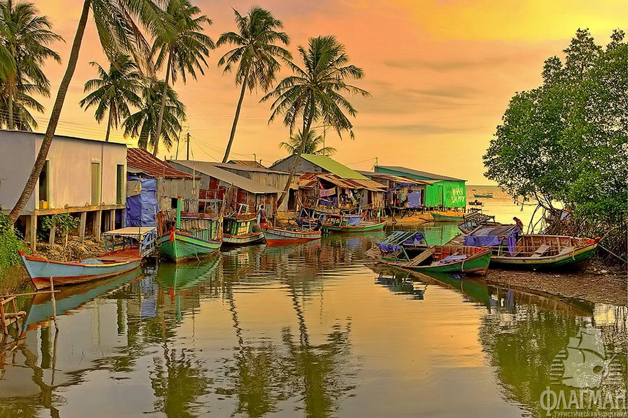 Деревня Хам Нинь - традиционное вьетнамское поселение.