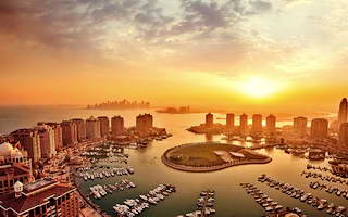 320-Закат на The Pearl Qatar
