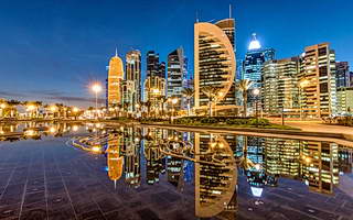 320-Столица Катара Доха - современный мегаполис