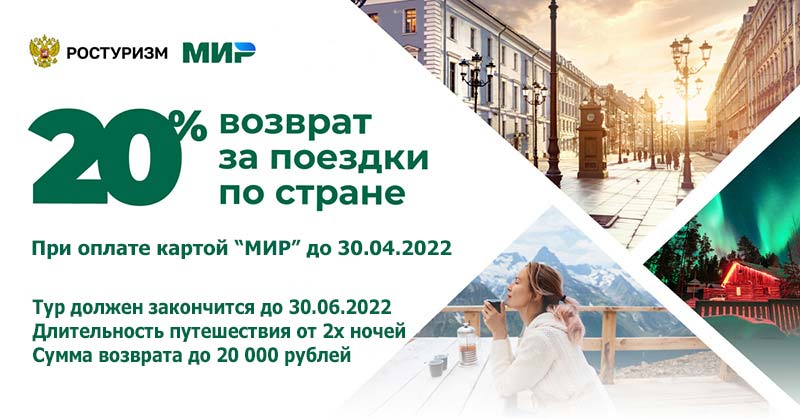 Кэшбек по карте МИР - лето 2022