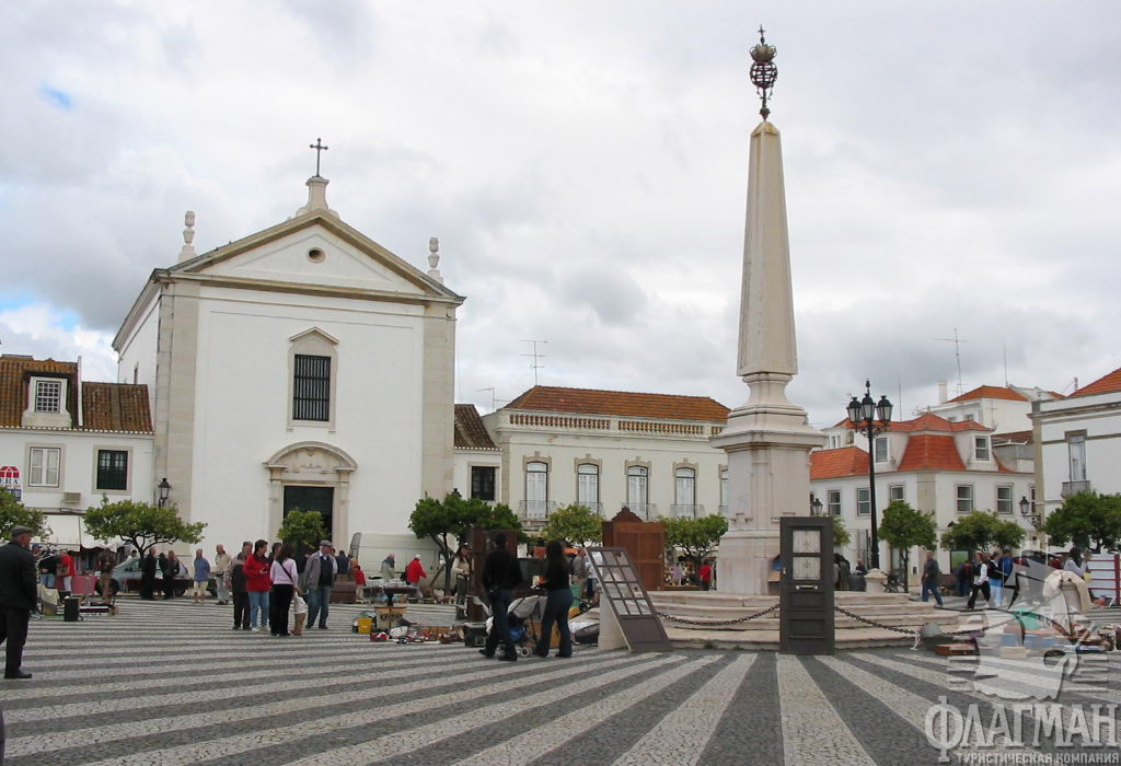Центр городка Vila Real de Santo António.