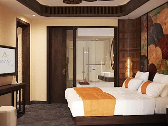 Family room 2-bedroom garden view with children themed room