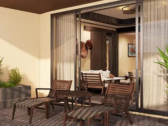 Family suite 2-bedroom garden view or sea view with children themed room