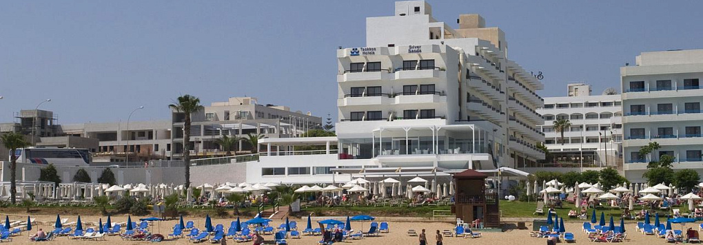 Отель SILVER SANDS BEACH HOTEL 3*, Кипр, Протарас.
