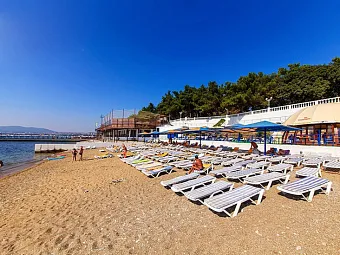 Краснодарский край. Геленджик. Санаторий КРАСНАЯ ТАЛКА 3*. Пляж.