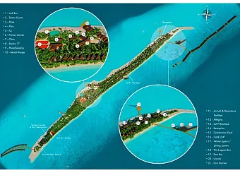  Карта LUX* SOUTH ARI ATOLL 5*