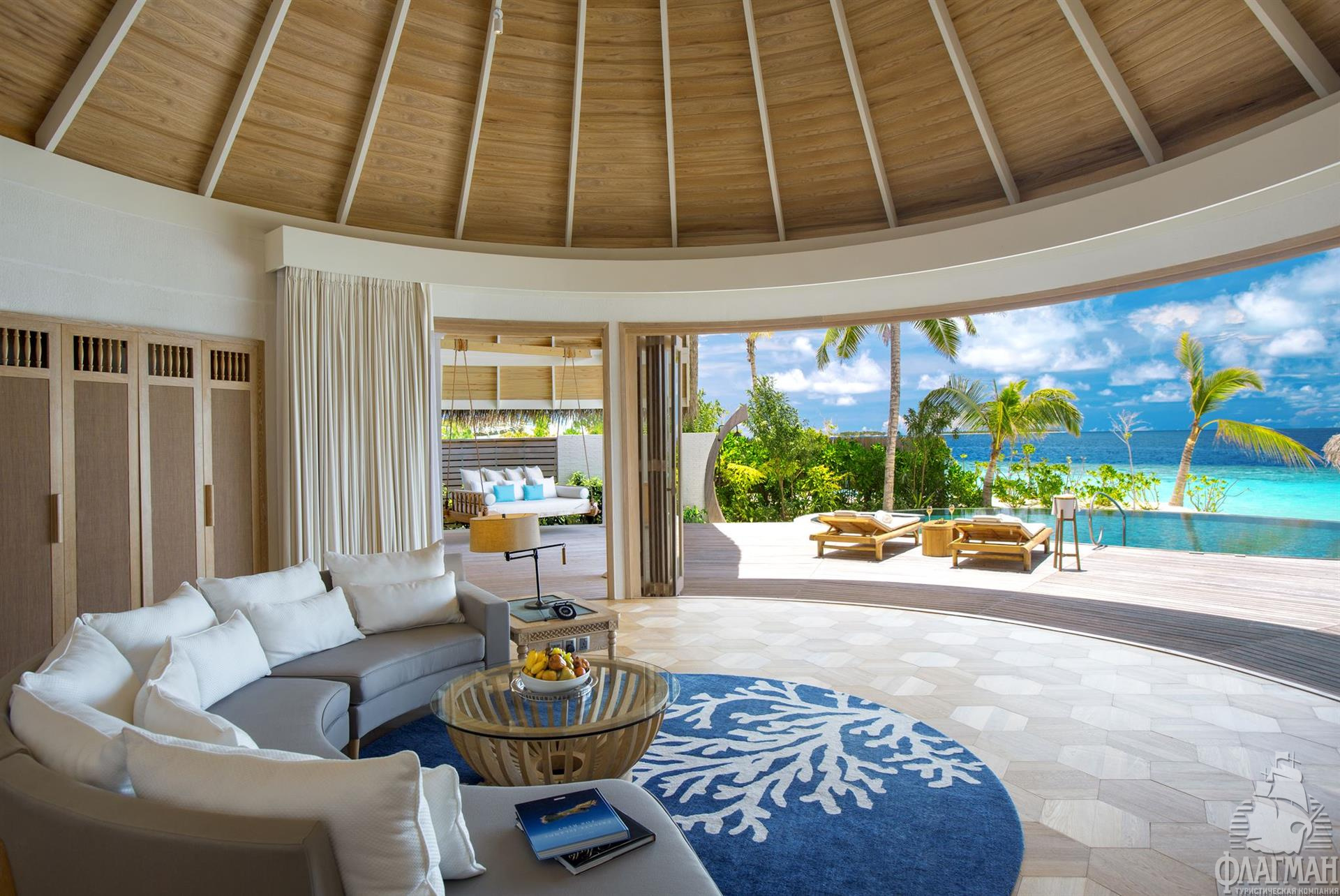 One only Reethi Rah пляжная вилла