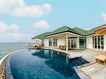 Grand Water Pavilion with Pool + Slide