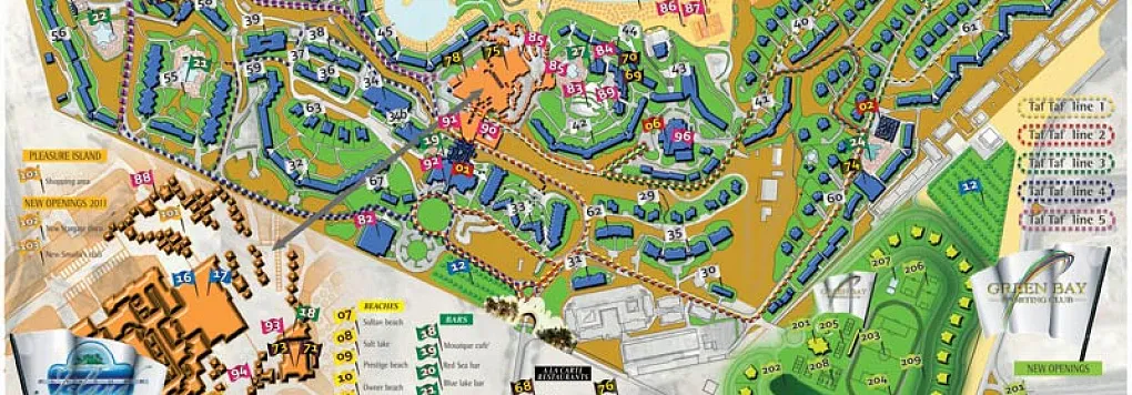 Отель DOMINA CORAL BAY 5*. План комплекса.