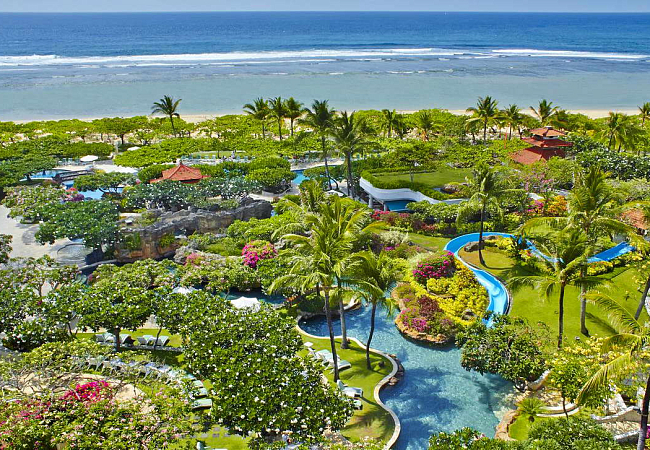 Приезжайте отдыхать на Бали. Терриитория отеля Grand Hyatt Bali 5*