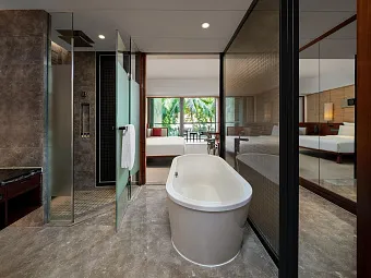 Garden view room
