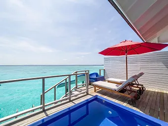 Water Villa with Pool + Slide