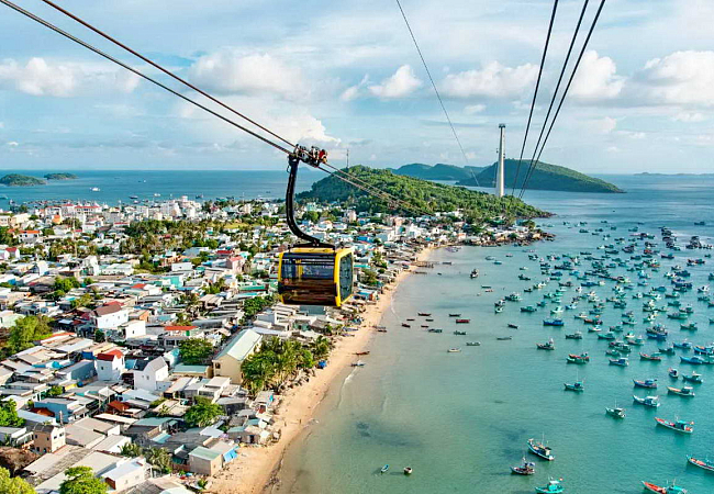 Канатная дорога на Хон Тхом - самая длинная в мире морская канатная дорога 7,9 км