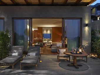 Garden view room