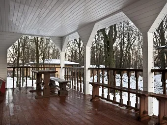 FORESTA FESTIVAL PARK 4*, Подмосковье. Веренда в 2х этажном коттедже.