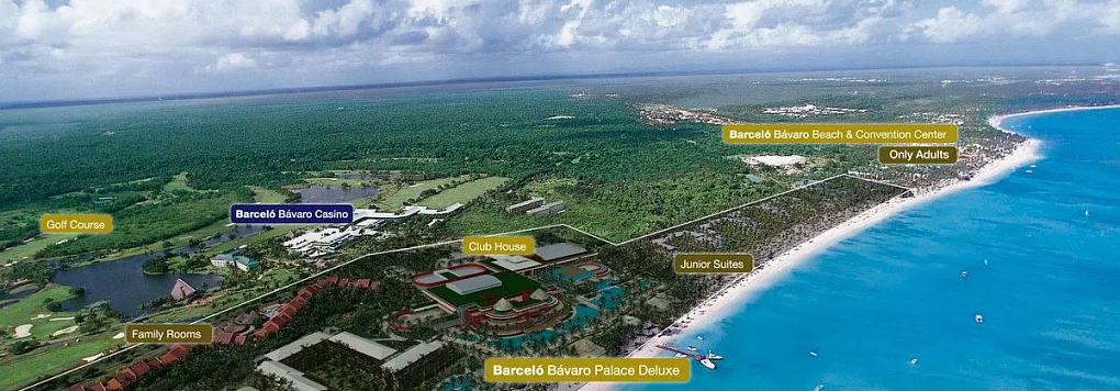 Отель BARCELO BAVARO PALACE DELUXE 5 *, Доминикана, Пунта-Кана.