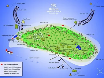 Карта отеля IRU FUSHI RESORT & SPA 5*.