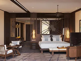 Junior Suite garden view with children themed room