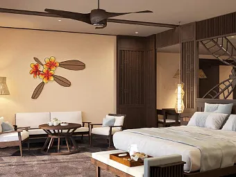 Junior Suite garden view with children themed room