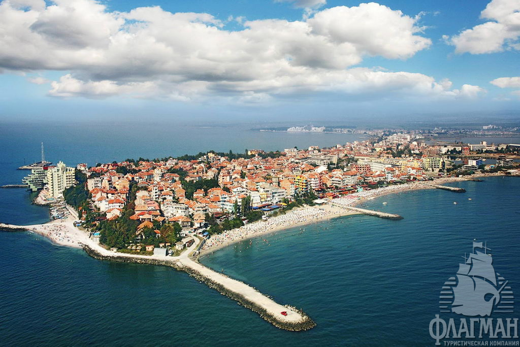 Поморие - панорама курорта.