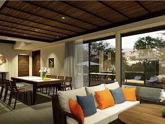 Pool villa 3-bedroom with children themed room